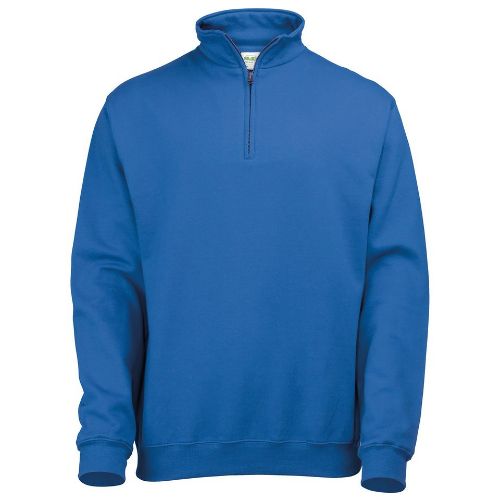 AWDis Just Hoods Sophomore ¼ Zip Sweatshirt Royal Blue